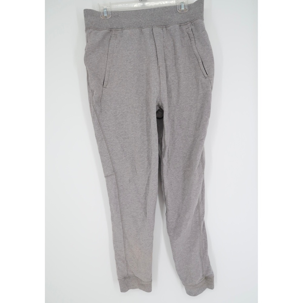 Lululemon Cross Cut Jogger Mens Medium Zip Pocket Sweatpant Heather Gray LM5458S